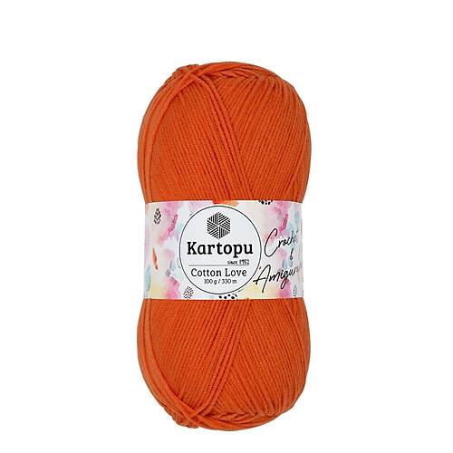KARTOPU COTTON LOVE  K201 TURUNCU