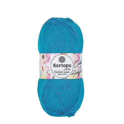 KARTOPU COTTON LOVE K512 TURKUAZ