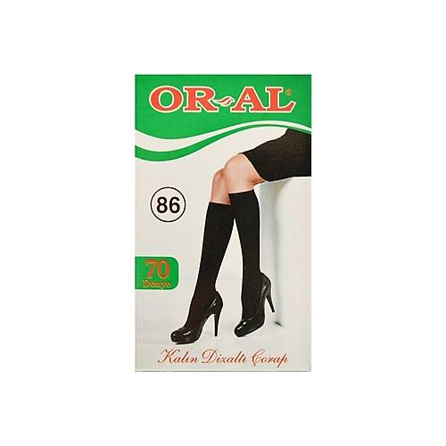 Oral Kalın Dizaltı Çorap Vizon-86