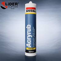 Soudal Acryrub Silikonize Mastik 500 gr Beyaz