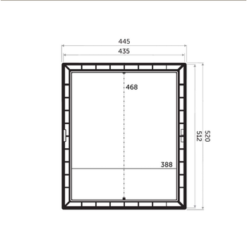 Straforlu Standart Kovan Kapak (42,5 x 50,5)