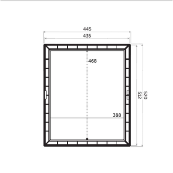 Kovan Kapak Plastik 5 Adet (43,5 x 50,5)