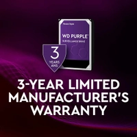 10 TB WD 3.5 PURPLE SATA3 7200RPM 256MB 7/24 GUVENLIK WD101PURP (3 YIL RESMI DIST GARANTILI)