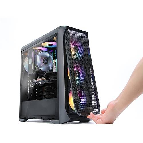 ZALMAN N5MF PSU YOK 4X120MM RGB FAN USB 3.0 ATX SYAH KASA