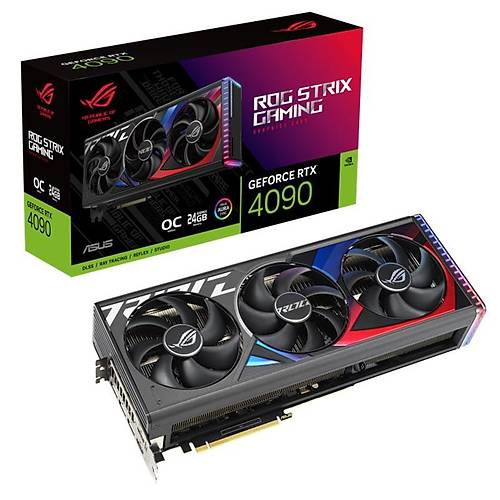 ASUS GEFORCE ROG-STRIX-RTX4090-O24G-GAMING 24GB GDDR6X 384BIT 2XHDMI 3XDP EKRAN KARTI