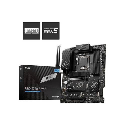 MSI PRO Z790-P WIFI DDR5 5400MHZ 1XHDMI 1XDP 4XM.2 USB 3.2 ATX 1700P (12. / 13. VE 14. NESL LEMC UYUMLU)