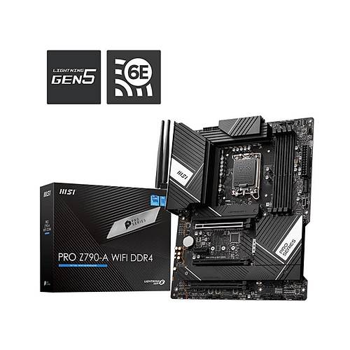 MSI PRO Z790-A WIFI DDR4 5333MHZ 1XHDMI 1XDP 4XM.2 ATX 1700P (12. / 13. VE 14. NESL LEMC UYUMLU)