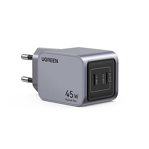 UGREEN NEXODE PRO 45W GAN HIZLI ARJ CHAZI TYPE-C QC PD 2XUSB-C UZAY GRS 35008