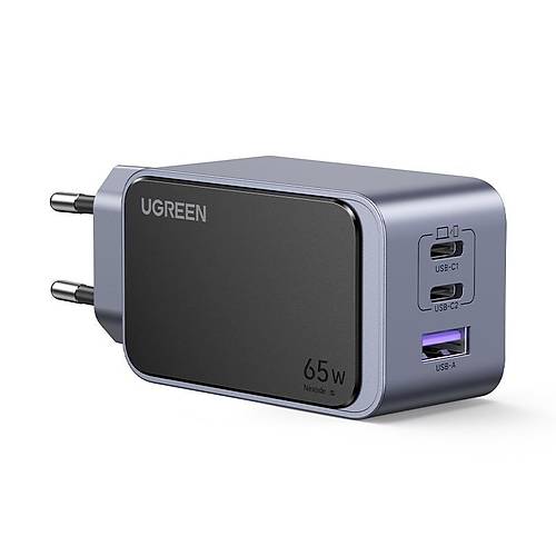 UGREEN NEXODE AIR 65W GAN HIZLI ARJ CHAZI TYPE-C QC PD 2XUSB-C 1XUSB-A GR 35042