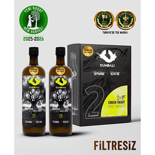 kili Kutu - 2 Adet 1 Lt lk Hasat, Filtresiz Natrel Szma Zeytinya