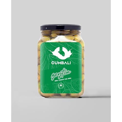 Do�al Fermente Ye�il K�rma Zeytin, 1 Kg Cam Kavanoz