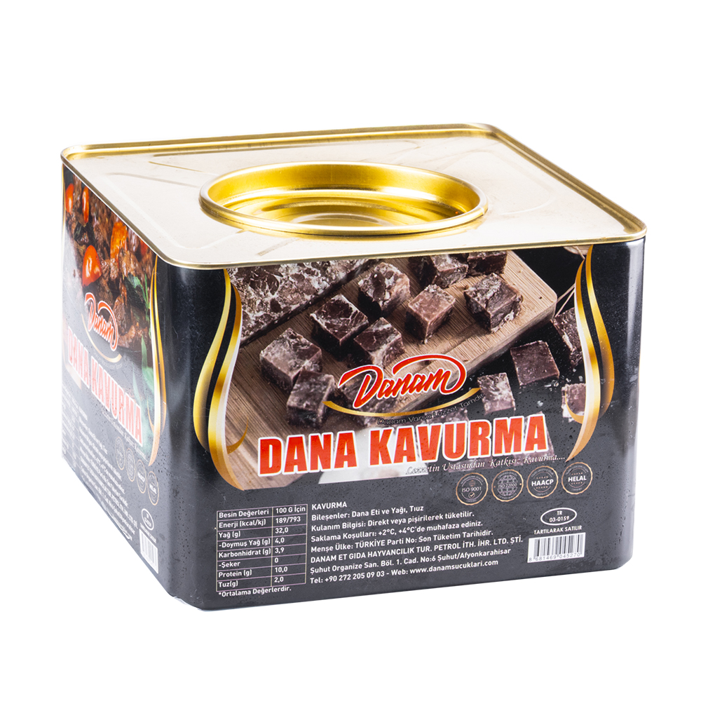 Dana Teneke Kavurma 10 Kg Katkısız - DANAM
