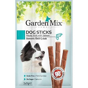 Gardenmix Tahılsız Somonlu Yetişkin Köpek Stick Ödül Maması 3 x 11 G