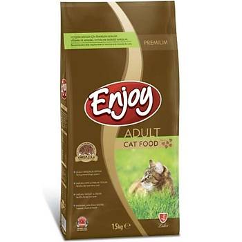 Enjoy Cat Food Tavuklu Yetikin Kedi Mamas 15 KG