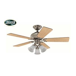 Hunter - Builder Select F�r�alanm�� Nikel - 107 Cm. Ayd�nlatmal� Tavan Vantilat�r�