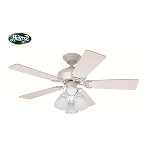 Hunter - Builder Select Beyaz - 107 Cm. Ayd�nlatmal� Tavan Vantilat�r�