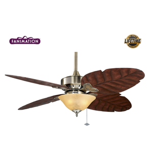 Fanimation - Windpointe 132 Cm. Ger�ek Palmiye Yapra�� Kanatl� Ayd�nlatmal� Tavan Vantilat�r�