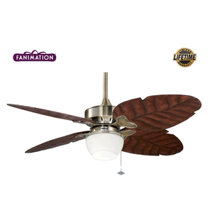 Fanimation - Windpointe 132 Cm. Ger�ek Palmiye Yapra�� Kanatl� Ayd�nlatmal� Tavan Vantilat�r�