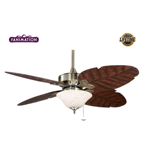 Fanimation - Windpointe 132 Cm. Ger�ek Palmiye Yapra�� Kanatl� Ayd�nlatmal� Tavan Vantilat�r�