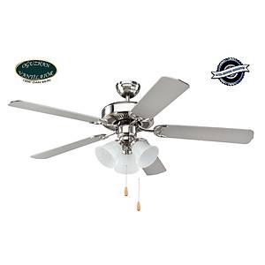 O�uzhan - Builder Series F�r�alanm�� Nikel - 132 Cm. Ayd�nlatmal� Tavan Vantilat�r�