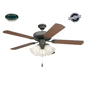 O�uzhan - Builder Series Ya�l� Bronz - 132 Cm. Ayd�nlatmal� Tavan Vantilat�r�
