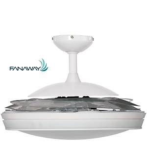 Fanaway -  Evo 1 Prevail Beyaz - 121 Cm. Ayd�nlatmal� Kanatlar� Gizlenen Tavan Vantilat�r�