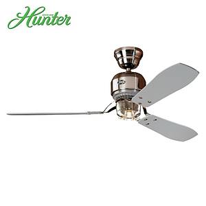 Hunter - Industrie F�r�alanm�� Nikel - 132 Cm. - 3 l� Spot Ayd�nlatmal� Tavan Vantilat�r�