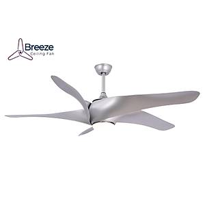 Breeze - Fethiye DC Mat G�m�� - 152 Cm. Kanat �apl� Ayd�nlatmal� Tavan Vantilat�r�
