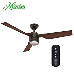 Hunter - Cabo Frio �a�da� Bronz - 132 Cm. Uzaktan Kumandal� Ayd�nlatmal� Nemli Mekan Tavan Vantilat�r�