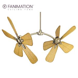Fanimation - The Caruso 132 Cm. �ift Motorlu Has�r �rme Tavan Vantilat�r�