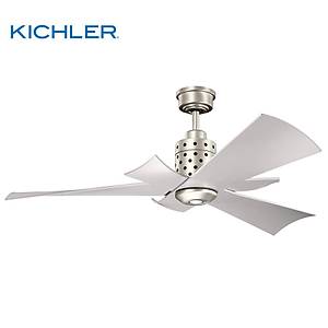 Kichler - Frey DC Fan F�r�alanm�� Nikel - 132 Cm. Tavan Vantilat�r�