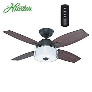 Hunter - Central Park Y�pranm�� �elik - 107 Cm. Uzaktan Kumandal� Ayd�nlatmal� Tavan Vantilat�r�