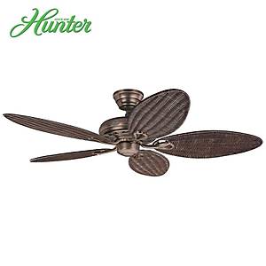 Hunter - Savoy Kehribar Bronz - 137 Cm. Has�r Kanatl� Tavan Vantilat�r�