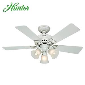 Hunter - Beacon Hill Beyaz - 107 Cm. Ayd�nlatmal� Tavan Vantilat�r�