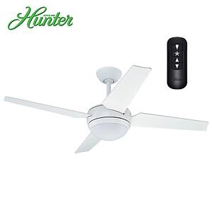 Hunter - New Sonic Beyaz - 132 Cm. Uzaktan Kumandal� Ayd�nlatmal� Tavan Vantilat�r�