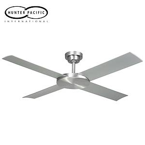 Hunter Pacific Attitude D�k�m F�r�alanm�� Al�minyum -  132 Cm. Al�minyum Renk Plastik Ala��m Kanatl� Tavan Vantilat�r�