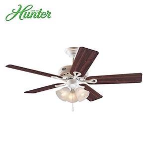 Hunter - Savoy Beyaz - 132 Cm. Ayd�nlatmal� Tavan Vantilat�r�