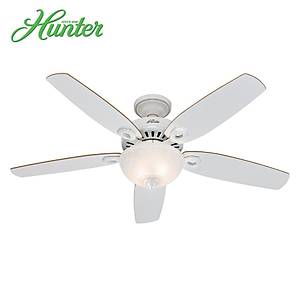 Hunter - Builders Deluxe Beyaz - 132 Cm. Ayd�nlatmal� Tavan Vantilat�r�