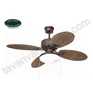 O�uzhan - The Outdoor Series Pasl� Bronz - 107 Cm. D�� Mekan Ayd�nlatmal� Tavan Vantilat�r�