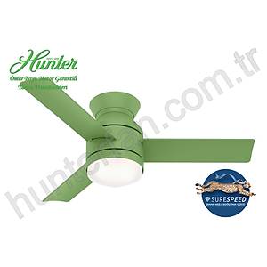 Hunter - Dublin Solgun Ye�il - 112 Cm. Ayd�nlatmal� Tavan Vantilat�r�