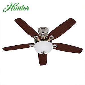 Hunter - Builders Deluxe F�r�alanm�� Nikel - 132 Cm. Ayd�nlatmal� Tavan Vantilat�r�