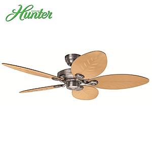 Hunter - Outdoor Elements II Al�minyum - 137 Cm. Plastik Yaprak Desenli Kanatl� D�� Mekan Tavan Vantilat�r�