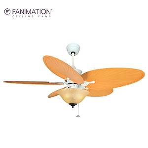 Fanimation - Islander Mat Beyaz - 137 Cm. Ayd�nlatmal� Plastik Kanatl� Tavan Vantilat�r�