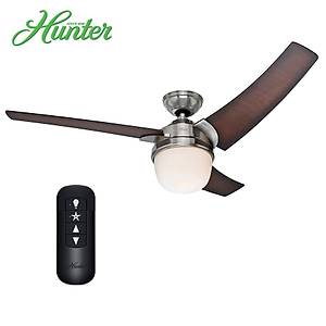 Hunter - Eurus F�r�alanm�� Nikel - 137 Cm. Uzaktan Kumandal� Ayd�nlatmal� Tavan Vantilat�r�