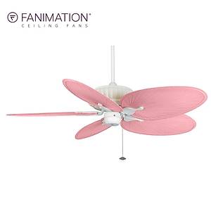 Fanimation - Belleria Mat Beyaz - 137 Cm. Dar Oval Plastik Palmiye Kanatl� Tavan Vantilat�r�