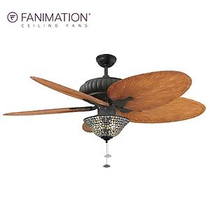 Fanimation - Belleria Dokulu Siyah - 137 Cm. Ayd�nlatmal� Tavan Vantilat�r�