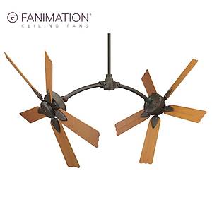 Fanimation - The Caruso 132 Cm. �ift Motorlu Plastik Kanat Tavan Vantilat�r�
