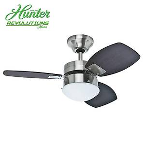 Hunter Revolutions - Sprite F�r�alanm�� Nikel - 76 Cm. Ayd�nlatmal� Tavan Vantilat�r�