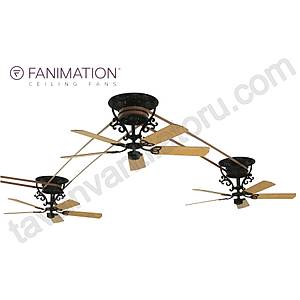 Fanimation - The Bourbon Street - Eski Tarz Kay��l� �oklu Tavan Vantilat�r� Sistemi