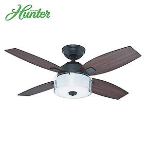 Hunter - Central Park Y�pranm�� �elik - 107 Cm. Ayd�nlatmal� Tavan Vantilat�r�